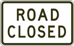 Road Closed Sign