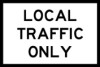 Local Traffic Only (Roadworks)