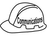 Communications Officer Hard Hat