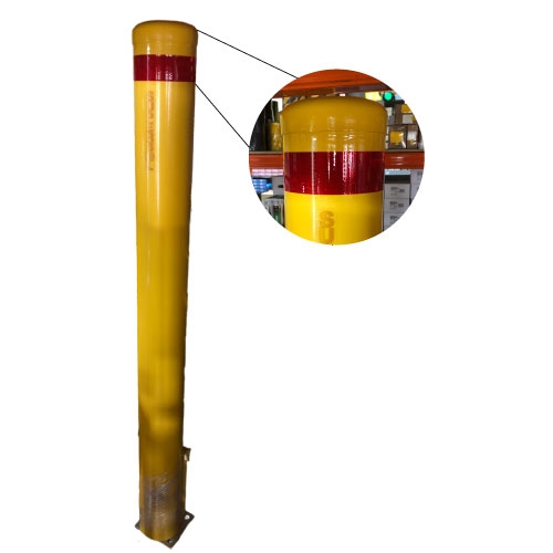 Economy - 140mm diameter below-ground bollard - Galv & P/Coat finish