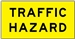 traffic hazard corflute sign