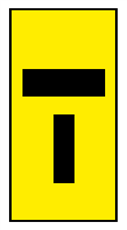 Lane Closed Ahead 'T' 300x600mm