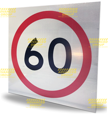 Speed Limit (Speed Restriction) 60Kmh 600x600mm Sign