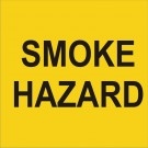 SMOKE HAZARD Corflute Sign