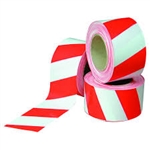 safety barrier barricade tape 72mm x 100m red white