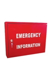 Emergency Information Cabinet with 003 Lock Fire Services Safety Essential
