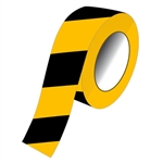 Aisle Marking Tape - Black/Yellow Stripes
