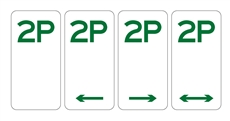 2p 2 hour parking sign timed-parking