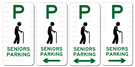 Seniors Parking Only Sign