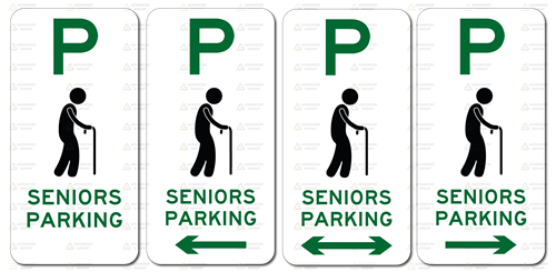 Seniors Parking Only Sign