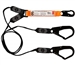 LINQ Double Webbing Lanyard with 1 x Snap Hook and 2 x Double Action Scaff Hooks