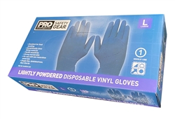 Blue Vinyl Gloves Size Extra Large Box 100