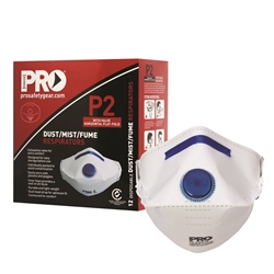 Pro Choice Safety Gear Dust Masks Flat Fold P2+Valve