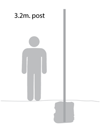 Sign Post 3.2m x 60mm