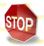 Stop Sign - Class 1 Reflective on Aluminium