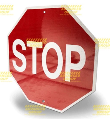 A size Stop Sign