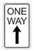 One Way (ahead arrow)