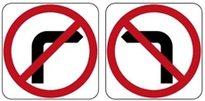 No Left Turn / No Right Turn L/R