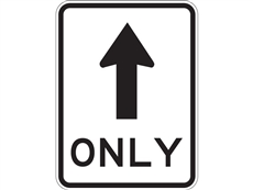 B Size No Turns Sign 600x800mm