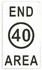 End 40 kph Area