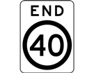 End 60 kph Speed Limit