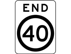 End 60 kph Speed Limit