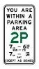 Internal Reminder of Parking Area Sign 450x800