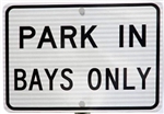 Park in Bays Only