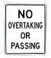 No Overtaking or Passing