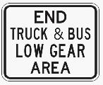 End Truck & Bus Low Gear Area