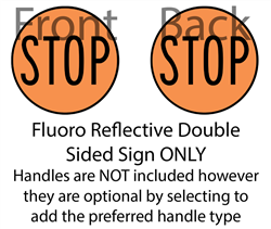 Stop Baton (Fluoro) R6-7 sign australian standard