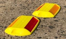 Cats Eyes - Reflective Road/Pavement Markers - Red/Yellow.  2 Way