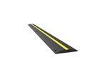 Rubber Rumble Strip 1500x120x20mm - Black with yellow pin stripe