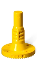 Poly-Flex Surface Mount Bolt Down Yellow Base Only