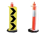 Lateral Shift Marker Sign For Temporary T-Top Bollards