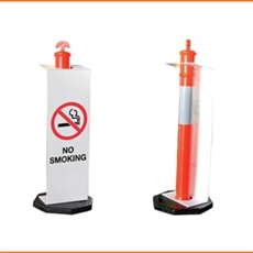 No Smoking Sign for Temporary T-Top Bollards