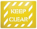 Keep Clear Stencil - 600x400mm Polypropylene Stencil