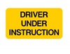 Mini Driver Under Instruction Sign Plates (plastic NON-reflective)