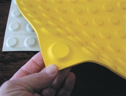 Extra Large Rubber Tactile- 900x600 Yellow