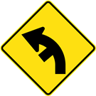 Side Road Junction on a Curve L/R