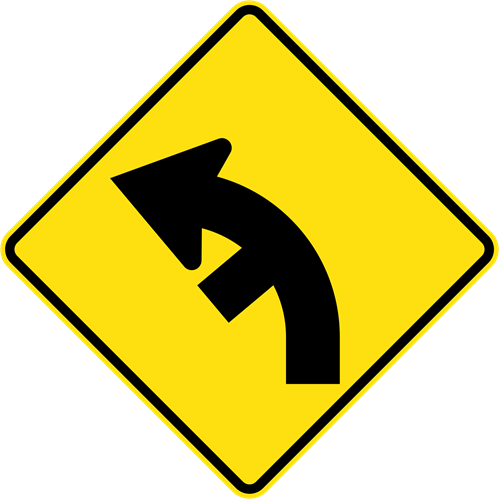 Side Road Junction on a Curve L/R