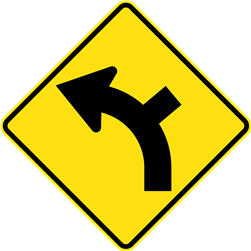 Side Road Junction on a Curve L/R