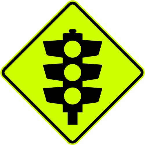 Signals Ahead (Traffic Lights Ahead)