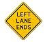 Left Lane Ends