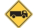 A Size Trucks Crossing or Entering Sign