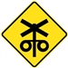 Railway Level Crossing Flashing Signal Ahead