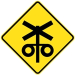 Railway Level Crossing Flashing Signal Ahead