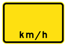 Advisory Speed Sign