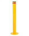 Budget 90mm Surface Mount BollardÂ Gal / Yellow PowderÂ CoatedÂ 