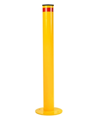 Budget 90mm Surface Mount BollardÂ Gal / Yellow PowderÂ CoatedÂ 